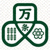 在线麻将游戏平台标志 - 绿色麻将牌图案